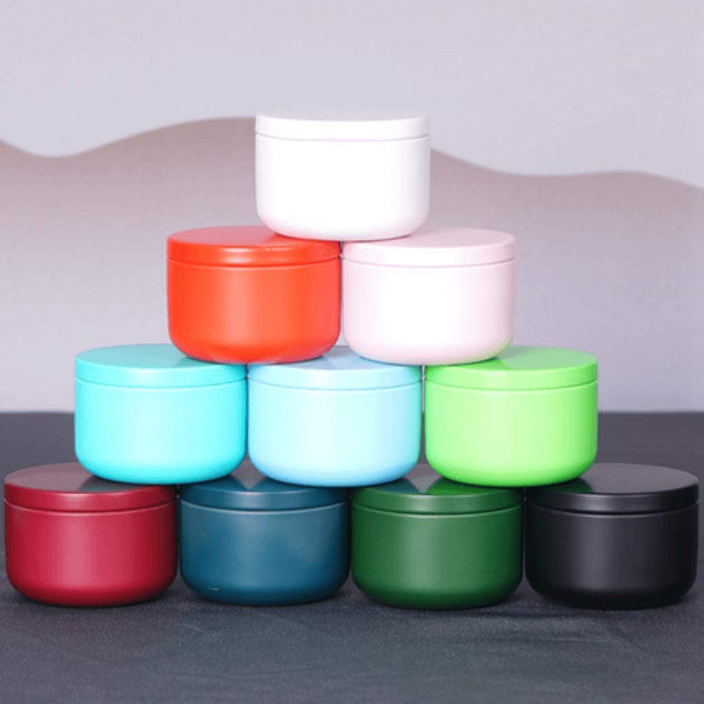 Candle Making Jug - กระป๋องชาพร้อมฝาปิด Airtight เหล็กวิลาดภาชนะเก็บชา Mini แบบพกพากล่องเทียนทําปิดผนึกกระป๋องเครื่องประดับกาแฟกล่องเครื่องเทศ