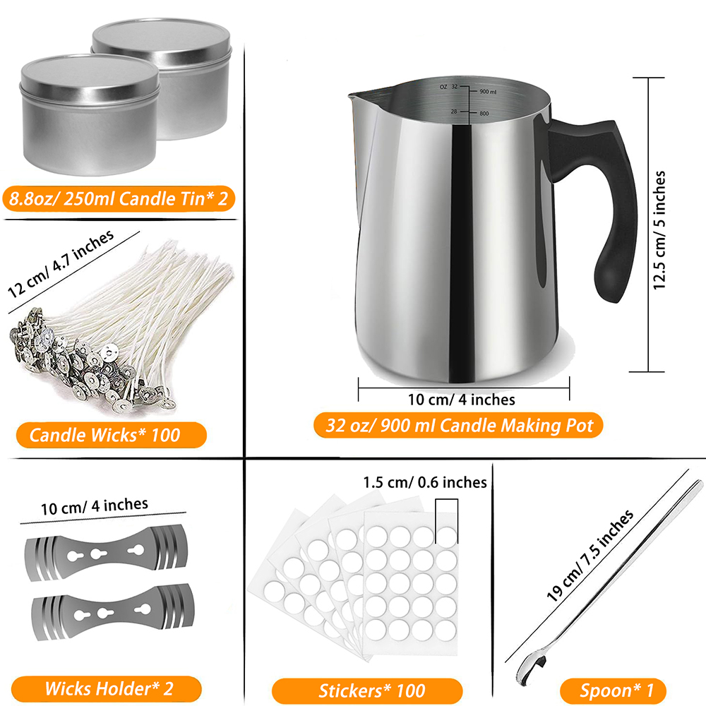 เทียนทําชุดเริ่มต้นอุปกรณ์รวมท - Candle Making Reno บทวิจารณ์และราคา