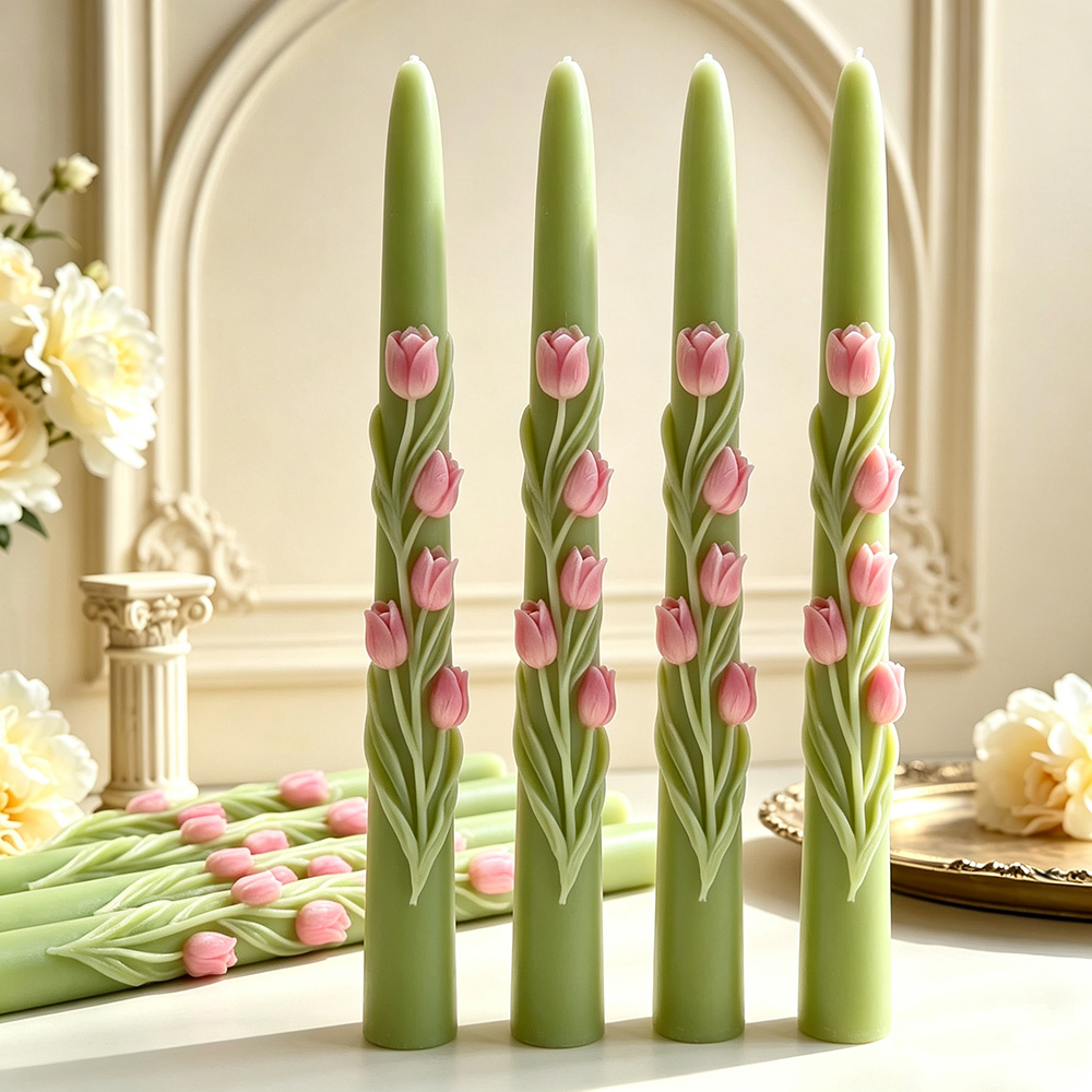 แม่พิมพ์ซิลิโคนเทียนแท่งยาวลาย - Candle Making Reno บทวิจารณ์และราคา