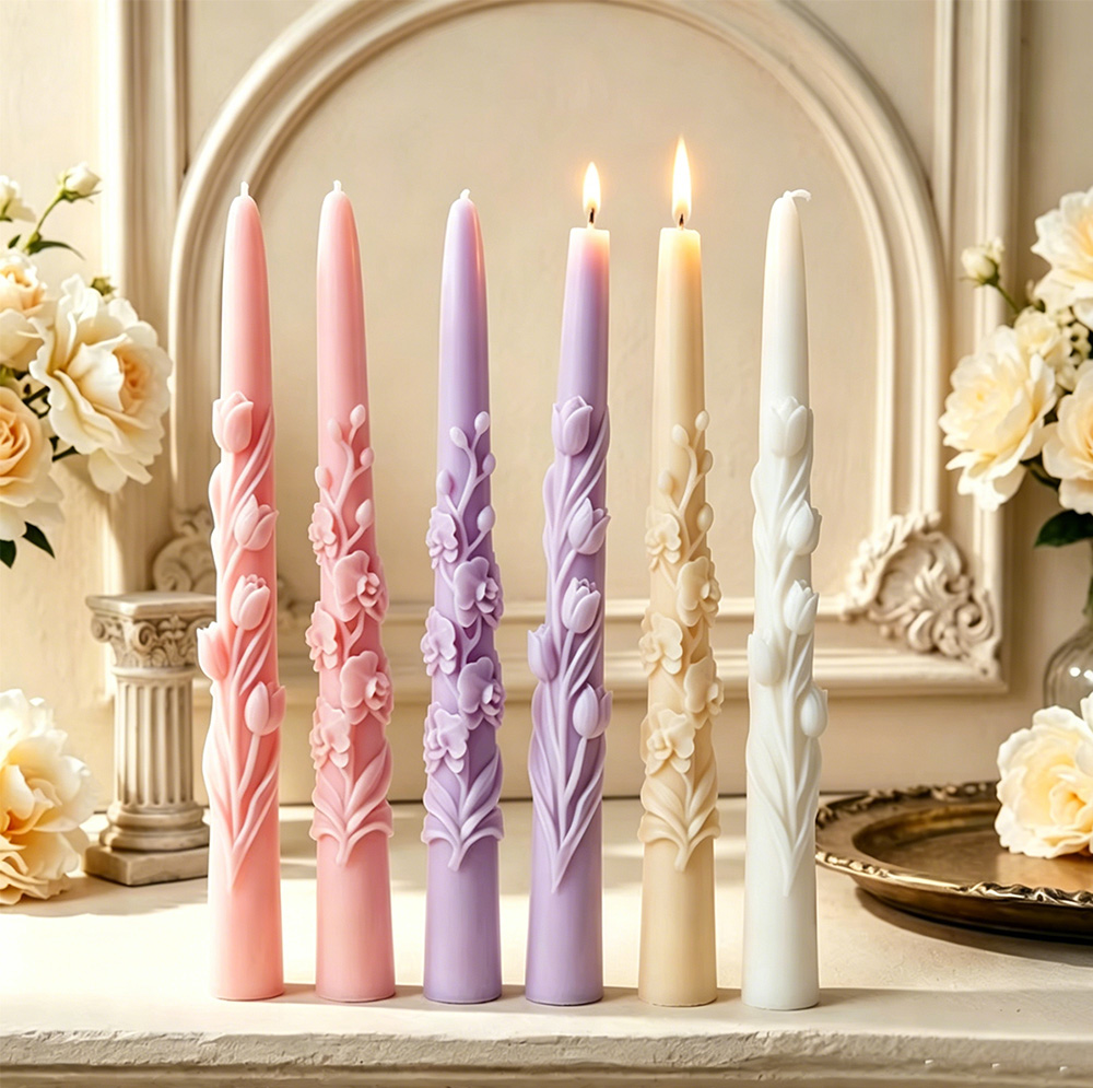 แม่พิมพ์ซิลิโคนเทียนแท่งยาวลาย - Candle Making Reno บทวิจารณ์และราคา