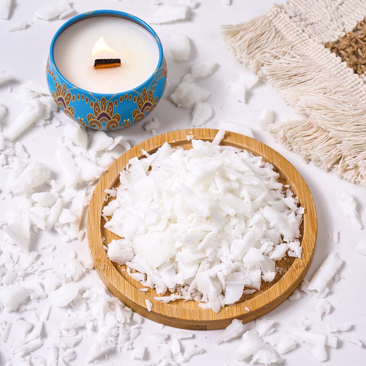 เทียนหอมทำมือจากขี้ผึ้งมะพร้าว - Candle Making Material Wholesale บทวิจารณ์และราคา