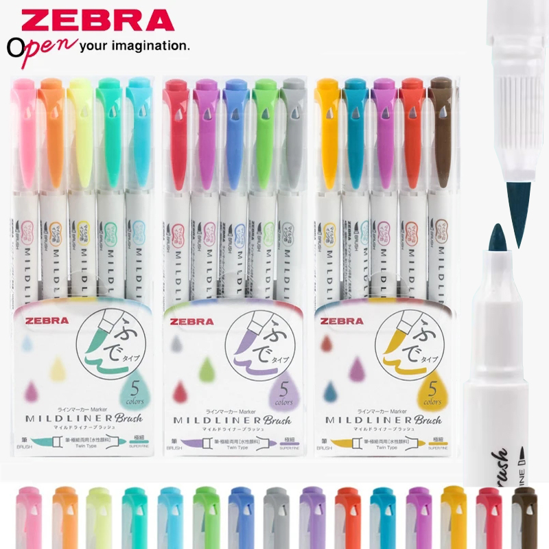 ปากกาไฮไลท์ Zebra mildliner se - Zebra Pen Sarasa บทวิจารณ์และราคา