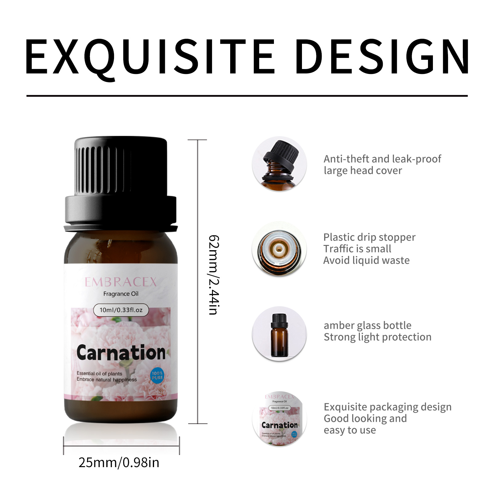 น้ำมันหอมระเหยคาร์เนชั่น 10 มล - Candle Making Oil Scents บทวิจารณ์และราคา