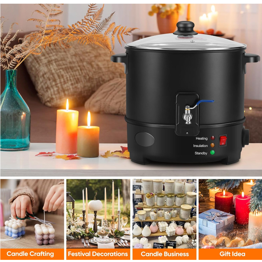 เครื่องทำเทียนแบบหลอมละลายขี้ผ - Candle Making Machine บทวิจารณ์และราคา