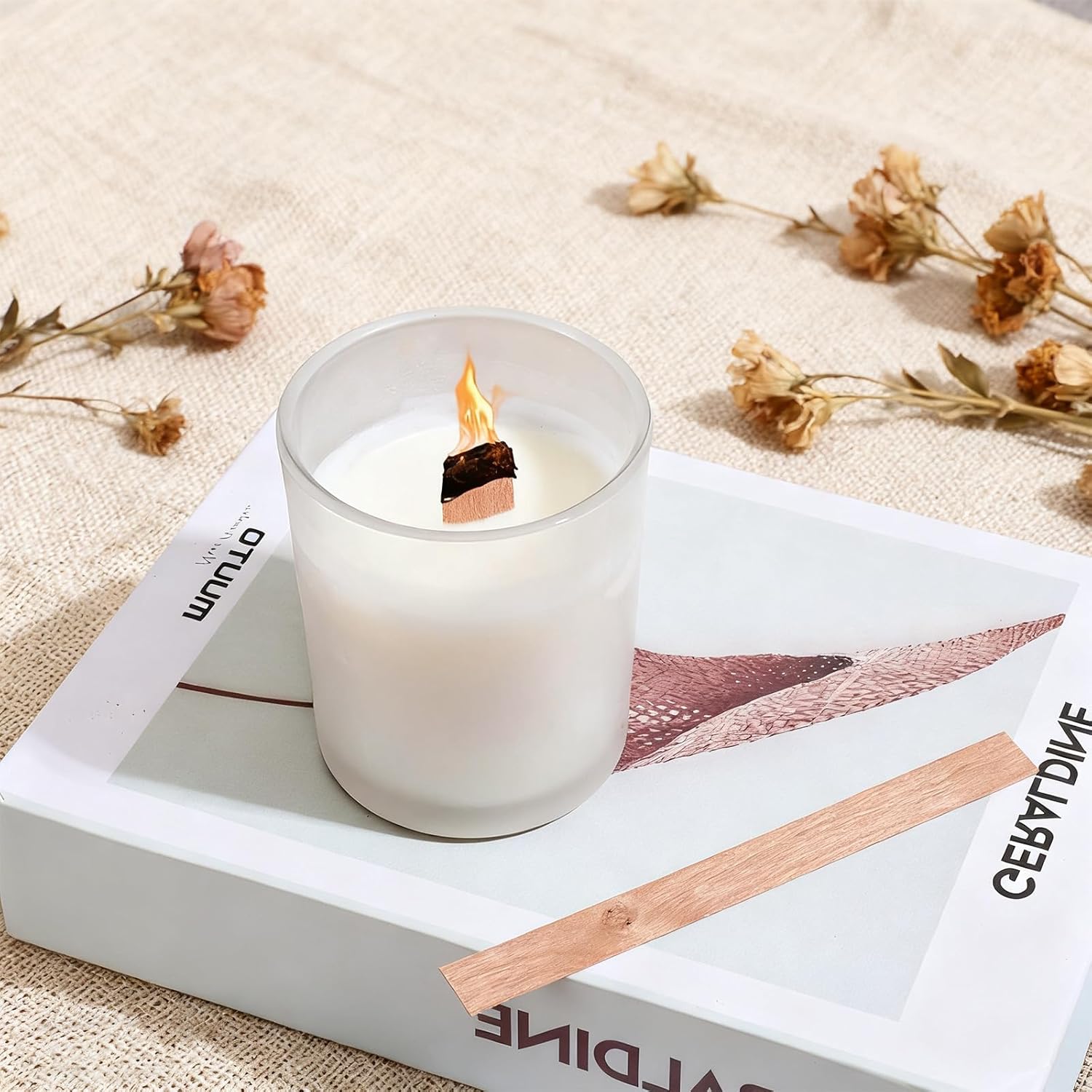 ไส้เทียนไม้ 60 ชิ้น สำหรับทำเท - Candle Making Reno บทวิจารณ์และราคา