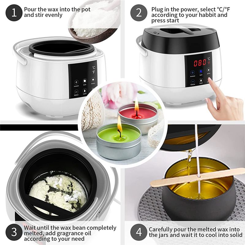 AEE4-หม้อหลอมขี้ผึ้งสำหรับทำเท - Candle Making Pot บทวิจารณ์และราคา