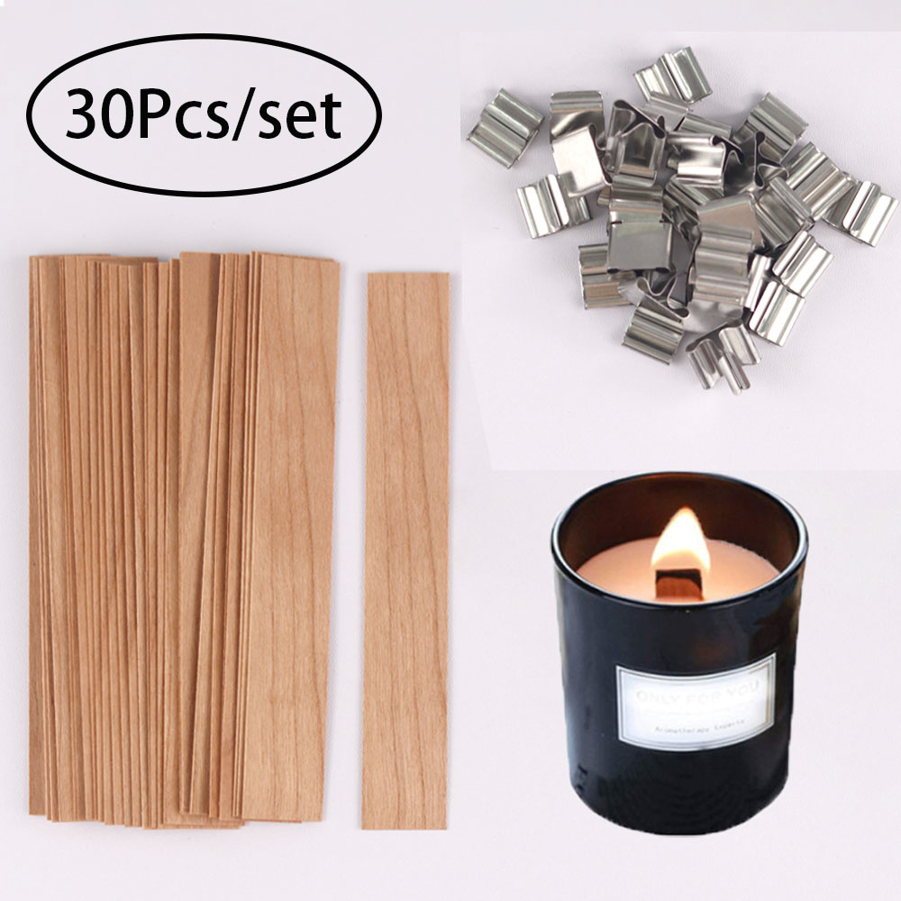 30pcs เทียนไม้เทียนทําชุด Wick - Candle Making Jug บทวิจารณ์และราคา